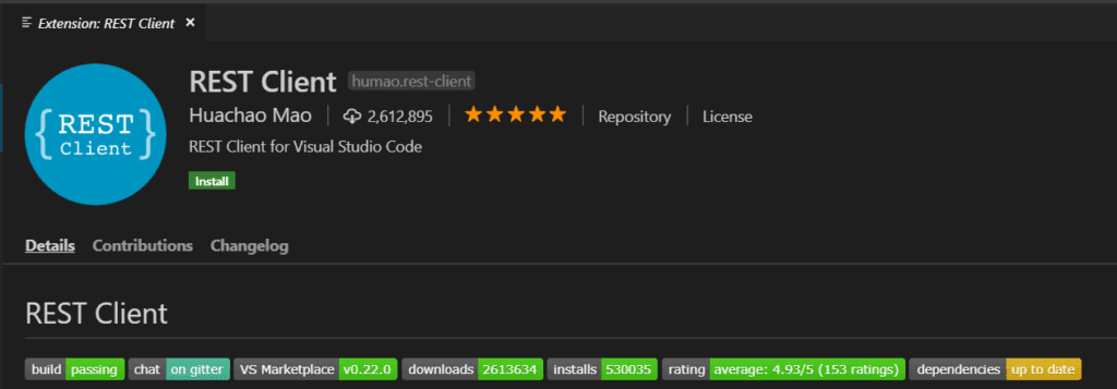 How to make REST calls from inside VS Code?