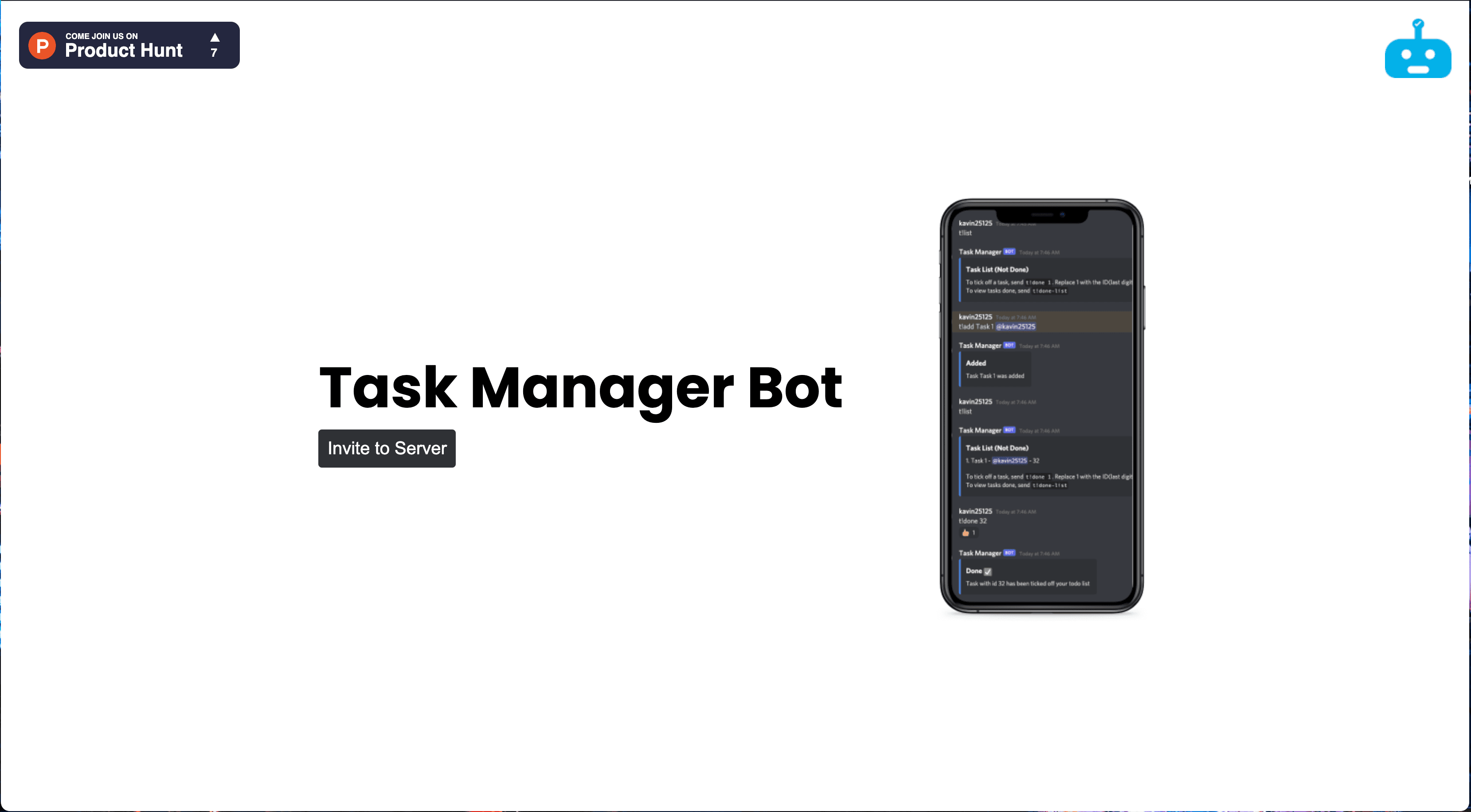 A Discord bot for task management!